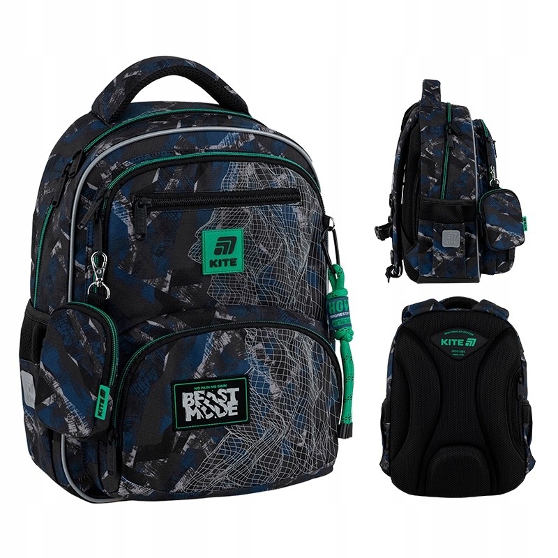 Školský batoh Kite K25-773M-3 pre prváka s reflexným dizajnom
